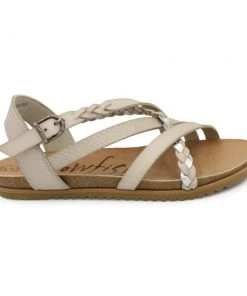 'Blowfish Malibu' Women's Maddi Sandal - Zinc Amazon Rawhide