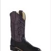 Kids 'Old West' Child's Western Square Toe - Black / Grey 1 Kids 'Old West' Child's Western Square Toe - Black / Grey