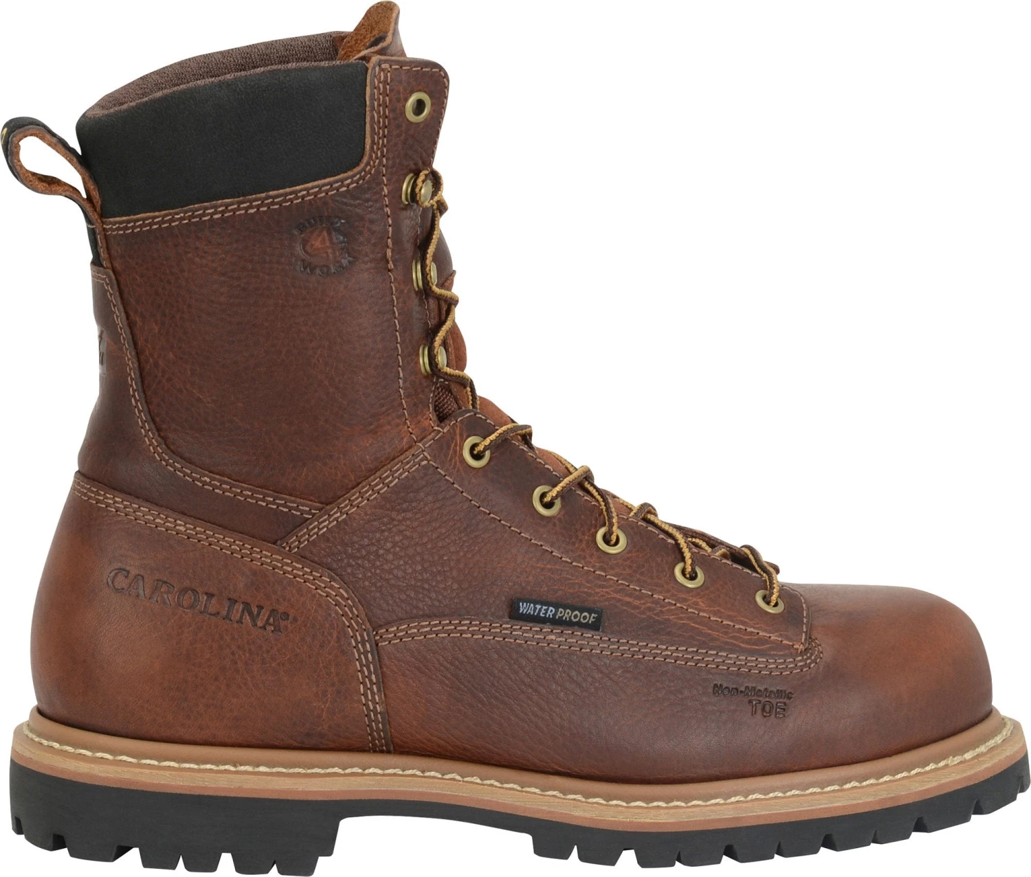 'Carolina' Men's 8" Grind WP EH - Brown 7 'Carolina' Men's 8" Grind WP EH - Brown