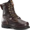 'Carolina' Men's 8” INT 2.O EH MET Broad Toe Winged Boot - Brown 1 'Carolina' Men's 8” INT 2.O EH MET Broad Toe Winged Boot - Brown