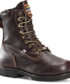 'Carolina' Men's 8” INT 2.O EH MET Broad Toe Winged Boot - Brown