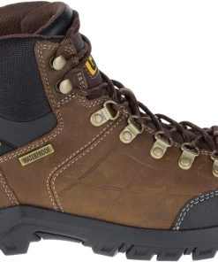 'Caterpillar' Men's Threshold WP, EH, Slip-Resistant - Brown / Black