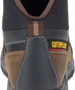 'Caterpillar' Men's Threshold WP, EH, Slip-Resistant - Brown / Black