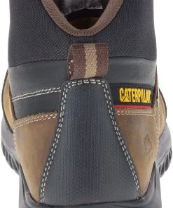 'Caterpillar' Men's 6" Threshold WP, EH, Steel Toe - Brown / Black
