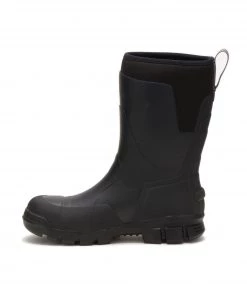 'Caterpillar' Unisex 11" Stormers EH Steel Toe Rubber Boot - Black
