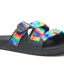 'Chaco' Women's Chillos Slide Sandal - Dark Tie Dye