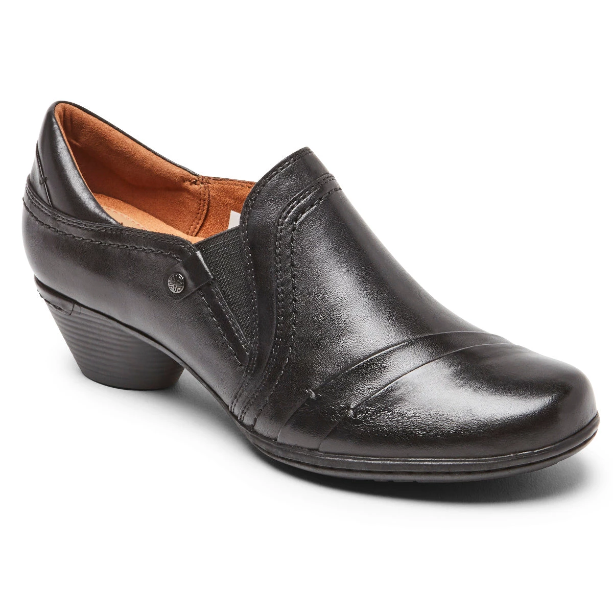 'Cobb Hill' Women's Laurel Slip On - Black Leather 7 'Cobb Hill' Women's Laurel Slip On - Black Leather