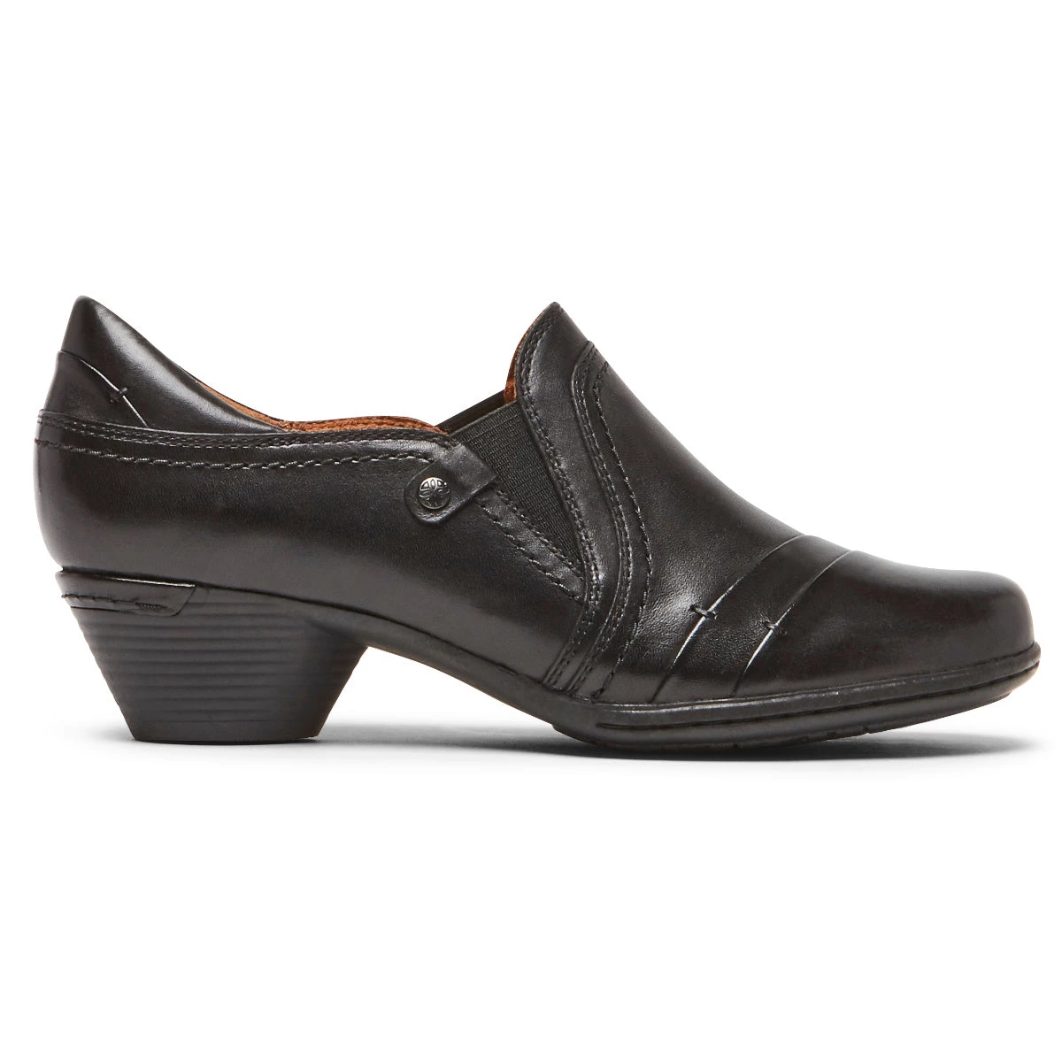 'Cobb Hill' Women's Laurel Slip On - Black Leather 3 'Cobb Hill' Women's Laurel Slip On - Black Leather