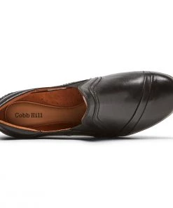 'Cobb Hill' Women's Laurel Slip On - Black Leather
