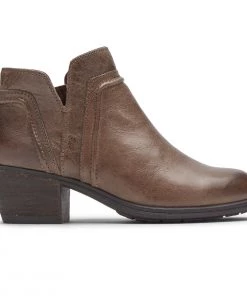 'Cobb Hill' Women's Anisa V Cut Bootie - Stone Leather