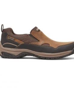 Dunham Footwear 'Dunham' Men's Cloud Plus WP Slip On - Brown Leather
