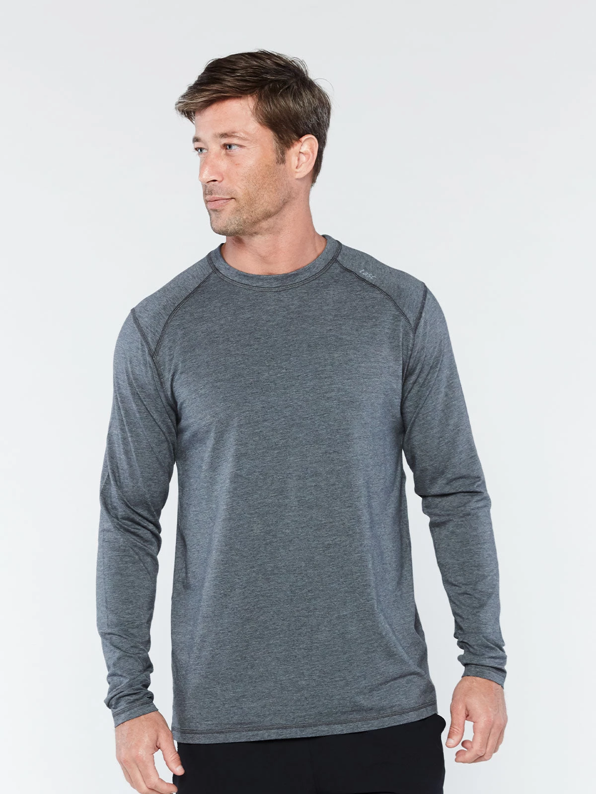 TASC Performance 'TASC' Men's Carrollton Bamboo Tee - Black Heather 3 TASC Performance 'TASC' Men's Carrollton Bamboo Tee - Black Heather