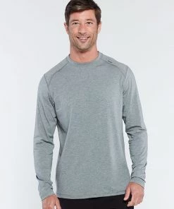 TASC Performance 'TASC' Men's Carrollton Bamboo Tee - Heather Grey