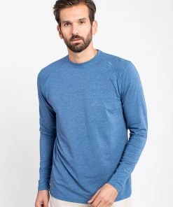 TASC Performance 'TASC' Men's Carrollton Bamboo Tee - Indigo Heather