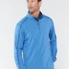 TASC Performance 'TASC' Men's Carrollton 1/4 Zip Tee - Riverside Heather 1 TASC Performance 'TASC' Men's Carrollton 1/4 Zip Tee - Riverside Heather