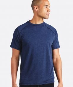 TASC Performance 'TASC' Men's Carrollton Bamboo Tee - Classic Navy Heather