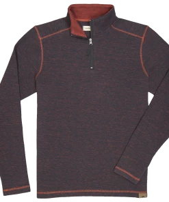 'Dakota Grizzly-Dermot' Men's 1/4 Zip Pullover - Charcoal