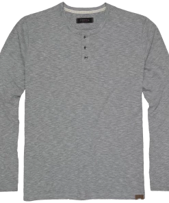 'Dakota Grizzly' Men's Hendrix Jersey Henley Shirt - Rail