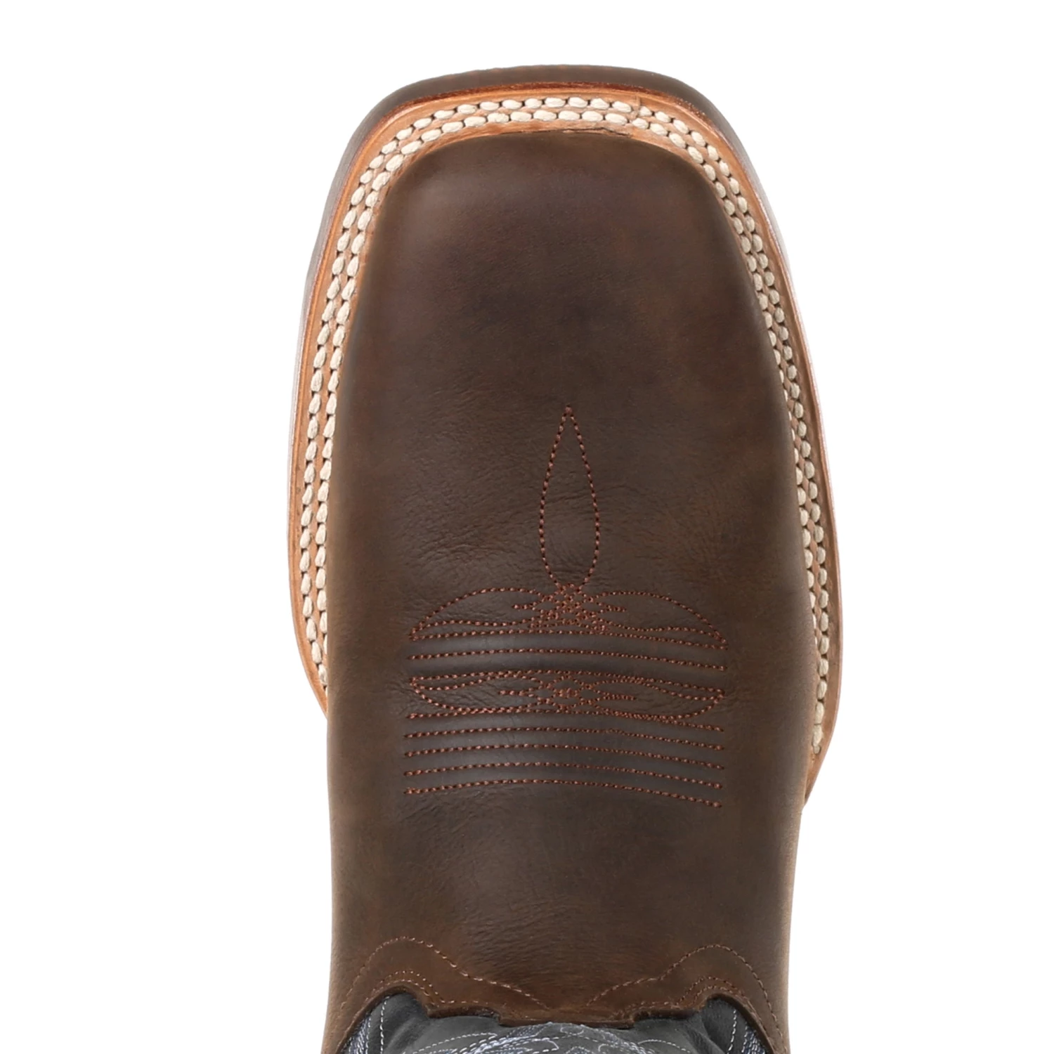 'Durango' Men's 12" Rebel Pro™ Denim Blue Western Square Toe - Brown / Denim 5 'Durango' Men's 12" Rebel Pro™ Denim Blue Western Square Toe - Brown / Denim