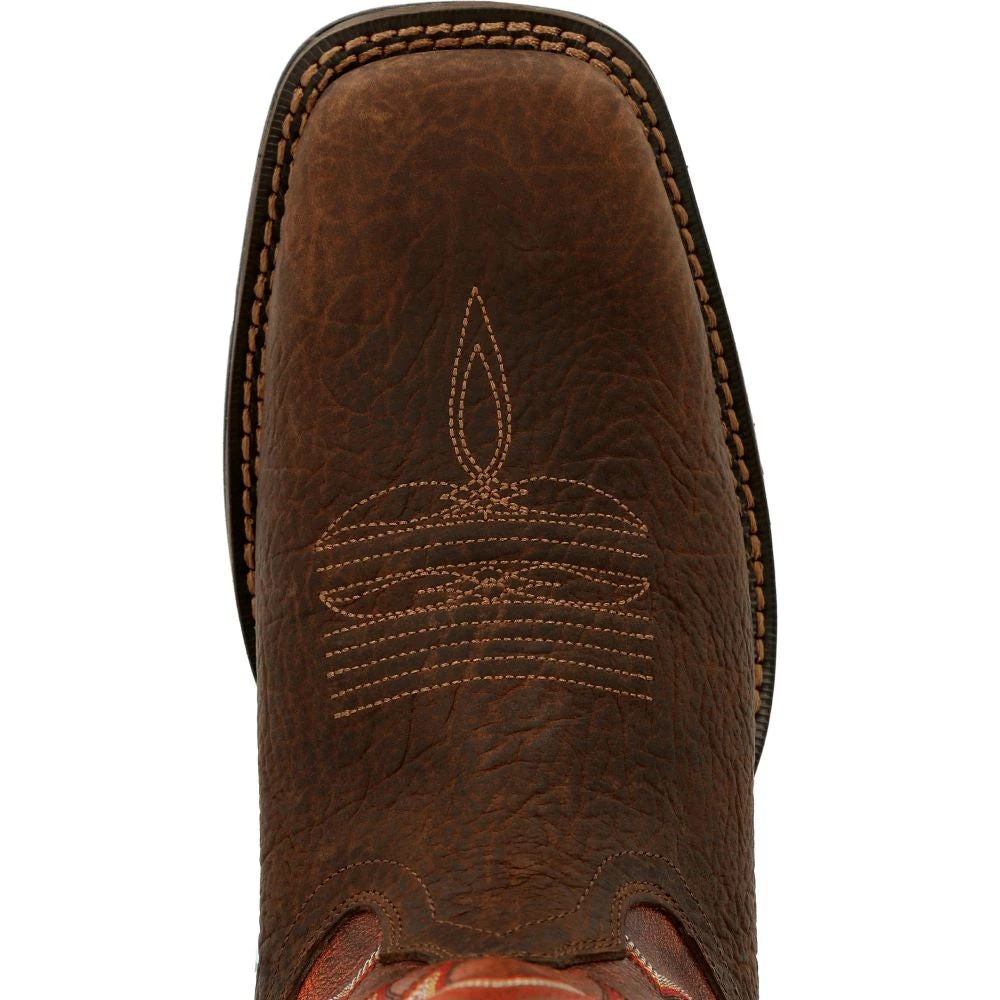 'Durango' Men's 12" REBEL Western Square Toe - CIMARRON BROWN 4 'Durango' Men's 12" REBEL Western Square Toe - CIMARRON BROWN