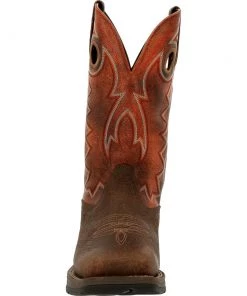 'Durango' Men's 12" REBEL Western Square Toe - CIMARRON BROWN 11 'Durango' Men's 12