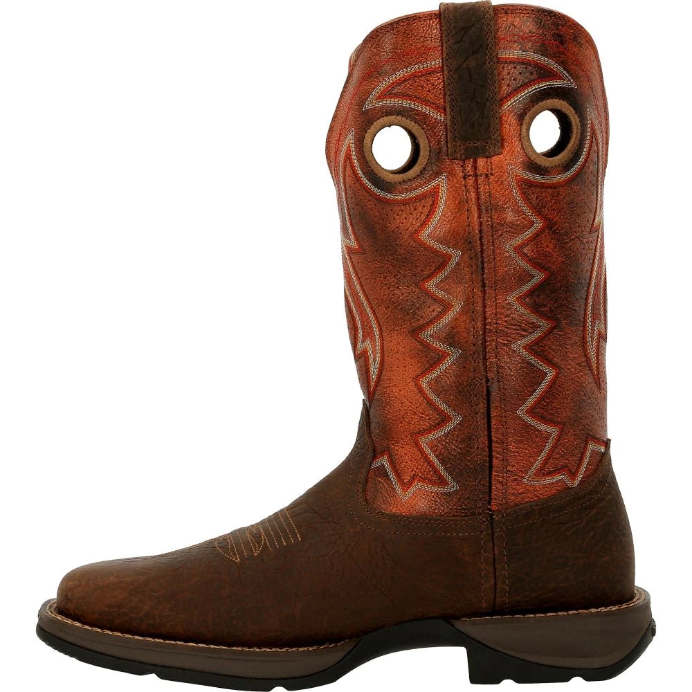 'Durango' Men's 12" REBEL Western Square Toe - CIMARRON BROWN 8 'Durango' Men's 12" REBEL Western Square Toe - CIMARRON BROWN
