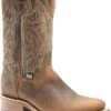'Double H' Men's 11" Jaison Western U-Toe Roper - Brown
