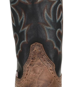 'Double H' Men's 12" Grissom SR Square Toe I.C.E. ™ Roper - Kenia Cognac / Summer Tan / Black 12 'Double H' Men's 12