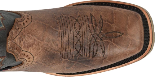 'Double H' Men's 12" Grissom SR Square Toe I.C.E. ™ Roper - Kenia Cognac / Summer Tan / Black 4 'Double H' Men's 12" Grissom SR Square Toe I.C.E. ™ Roper - Kenia Cognac / Summer Tan / Black