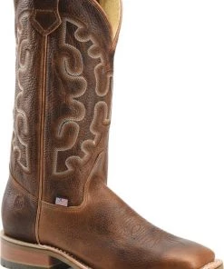 'Double H' Men's 13" Galveston Western Square Toe - Brown