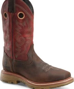 'Double H' Men's 12" Workflex Max - Buster Classic Brown / Burgundy