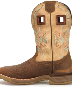 'Double H' Men's 11" Clem EH SR Western Work - Tan / White 15 'Double H' Men's 11