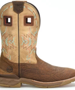 'Double H' Men's 11" Clem EH SR Western Work - Tan / White