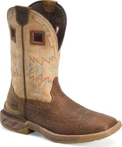 'Double H' Men's 11" Clem EH SR Western Work - Tan / White 14 'Double H' Men's 11