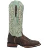 Dan Post Boot Co 'Dan Post' Women's 13" Malani Square Toe - Chocolate / Mint