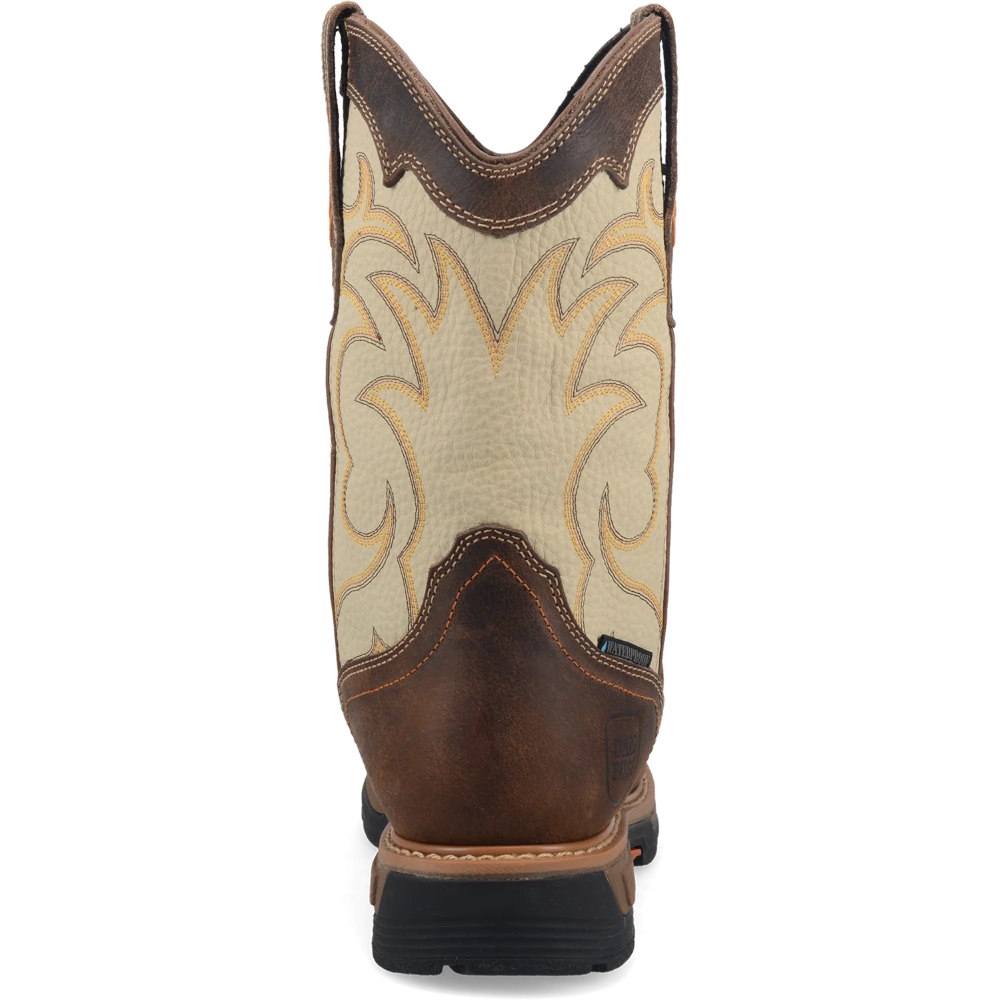 Dan Post Boot Co 'Dan Post' Men's 11" Storm Tide EH WP Western Square Toe - Bone / Brown 8 Dan Post Boot Co 'Dan Post' Men's 11" Storm Tide EH WP Western Square Toe - Bone / Brown