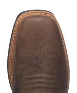 Dan Post Boot Co 'Dan Post' Men's 11" Storm Tide EH WP Western Square Toe - Bone / Brown 11 Dan Post Boot Co 'Dan Post' Men's 11