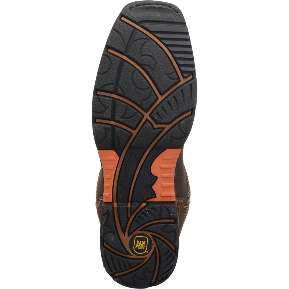 Dan Post Boot Co 'Dan Post' Men's 11" Storm Tide EH WP Western Square Toe - Bone / Brown 6 Dan Post Boot Co 'Dan Post' Men's 11" Storm Tide EH WP Western Square Toe - Bone / Brown