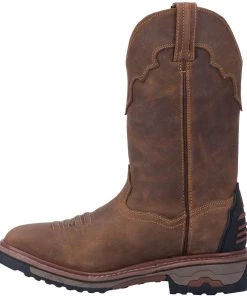 Dan Post Boot Co ‘Dan Post’ Men’s 11” Blayde Leather WP Western Work - Saddle Tan
