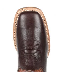 'Durango' Women's 12" Rebel Pro Western Square Toe - Chestnut / Crimson