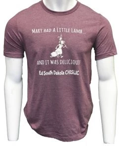 'ScratchPad Tees' Unisex Little Lamb Chislic - Heather Mauve Men