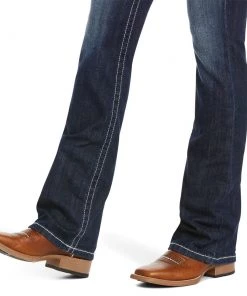 'Ariat' Women's R.E.A.L. Low Rise Stretch Rosy Whipstitch Boot Cut - Lakeshore