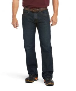 'Ariat' Men's Rebar M5 Slim Straight Leg - Blackstone
