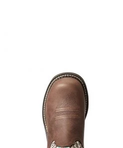 'Ariat' Women's 8" Fatbaby Heritage Twill - Dark Cottage