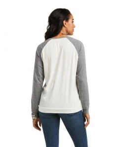 'Ariat' Women's Open Range T-Shirt - Sea Salt