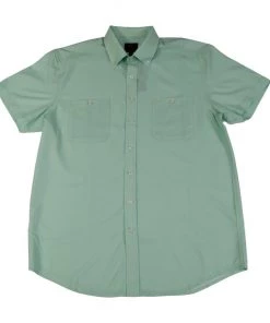 FX Fusion 'F/X Fusion' Men's Stretch Print Button Down - Lagoon