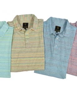 FX Fusion 'F/X Fusion' Men's Space Dye Melange Polo - Pink