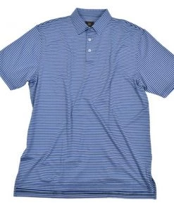 FX Fusion 'F/X Fusion' Men's 3 Color Stripe Polo - Blue