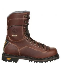 Georgia Boots 'Georgia Boot' Men's 8" AMP LT LOGGER EH WP Comp Toe - BROWN