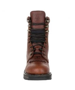 'Georgia Boots' Men's 8" Carbo-Tec LT EH WP Lacer Soft Toe - Brown 12 'Georgia Boots' Men's 8